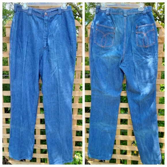 Vintage Denim - Vintage 70s 80s Long Jeans 31x36